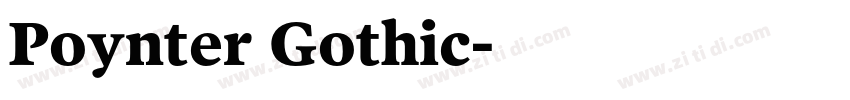Poynter Gothic字体转换